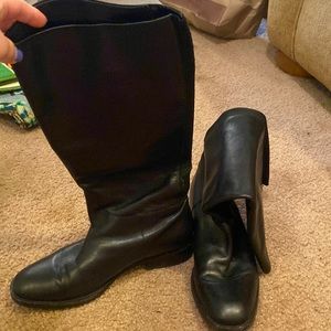 Gently used Banana Republic Black riding boots